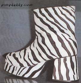 zebra pimp shoes