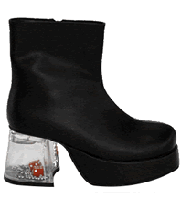 Platform Shoes - Pimp Shoes from Pimpdaddy (Dice Heel/Vegas Style) [BLACK]