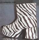 Platform Shoes - Pimp Shoes from Pimpdaddy (Zebra Fur) Size 12 Only