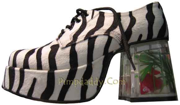 zebra platform shoes
